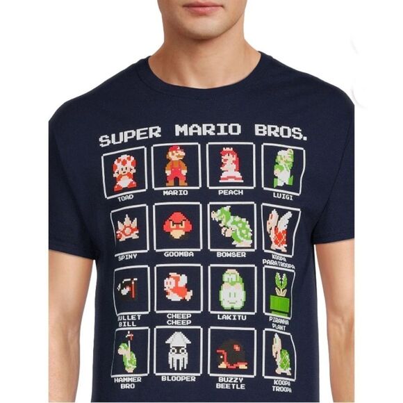 Nintendo Super Mario Men's Super Mario Character Graphic T-Shirts Size XL - Picture 5 of 6